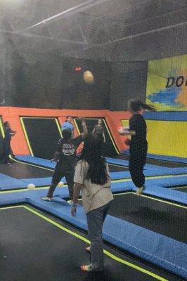 Trampoline Dodgeball