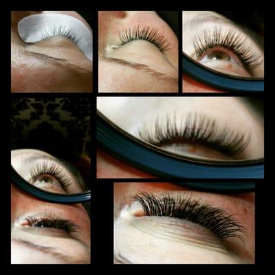 Semi permanent eye lash extensions