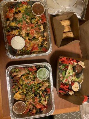 Keg Nachos , buffalo bison tacos  and Railroad Ties