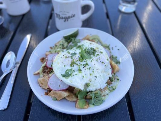 Chorizo Bowl with fried egg