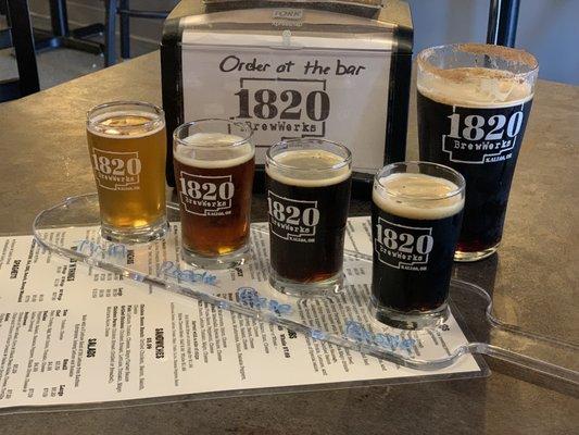 Amazing beers at 1820 Brewwerks and the Campers'  Treat never disappoints