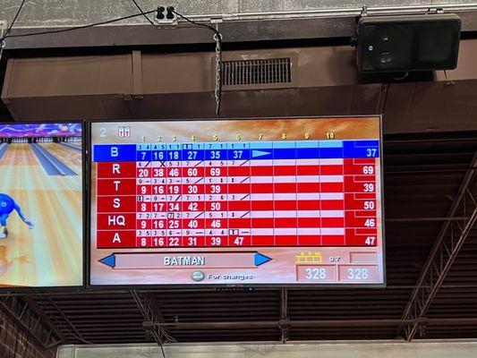 Old school bowling--just basic game.