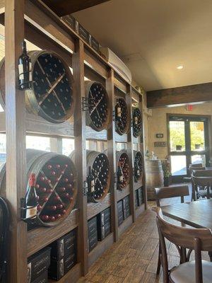 Barrel style wine holders