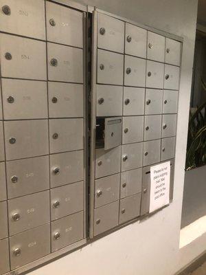 Broken and unsecured mailboxes