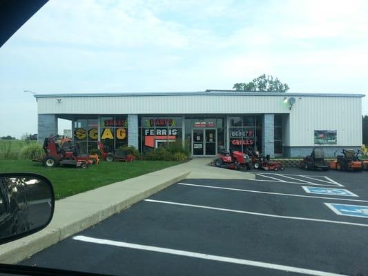 Front of store...visible from I69 north.