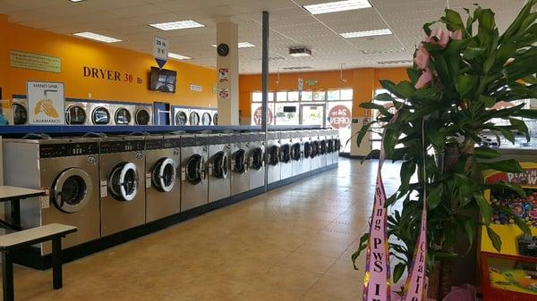 Spacious Interior with multiple washer & dryer options for all washing needs.