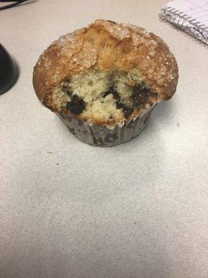 The chocolate chip muffin.