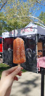 Thai tea and sweet potato popsicle