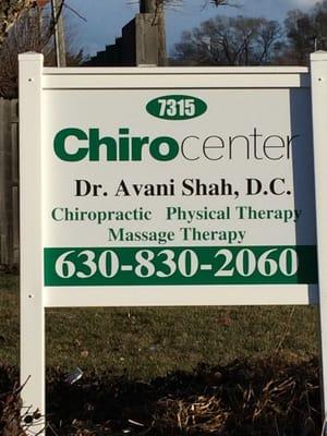 Outside clinic sign