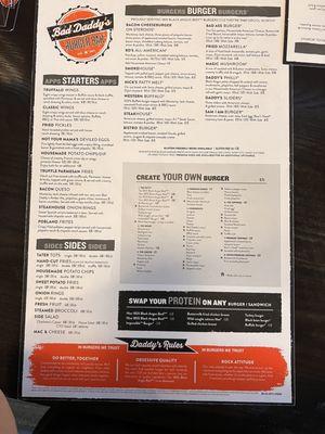 Menu front