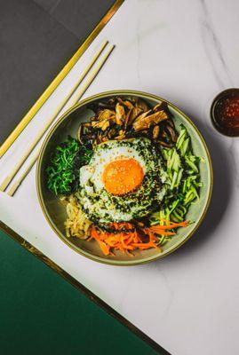 Mushroom bibimbap