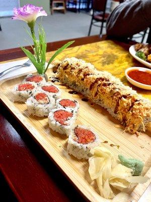 Spicy Tuna Roll & Superman Roll