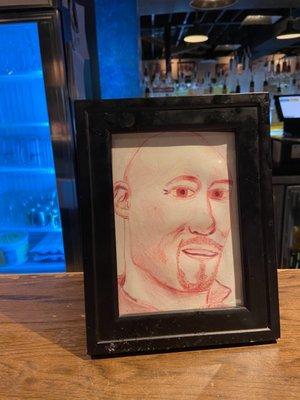 This is a picture of the bartender at Deer Lake Inn.