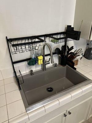 Brand new sink and faucet