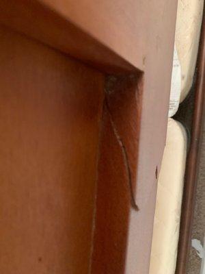 headboard cracked