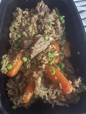 Pot beef rice pilaf