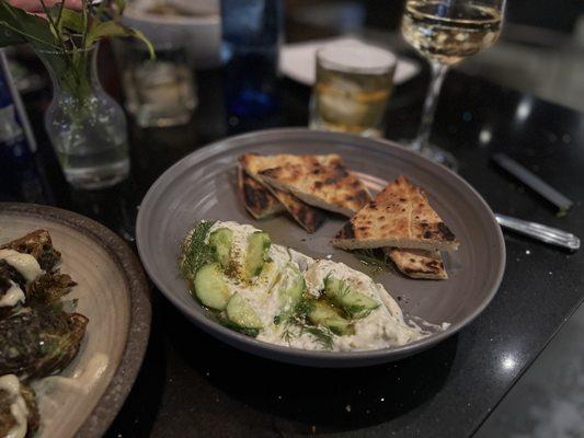 Feta Dip served with grilled pita