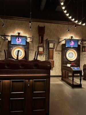 Dartboard's, screens and cameras at each board