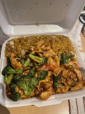 SC4. Chicken with Broccoli Combo Plate