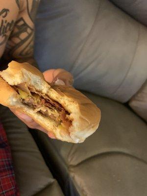 Jr bacon cheese burger