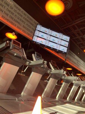 Treadmills and OTBeat screen