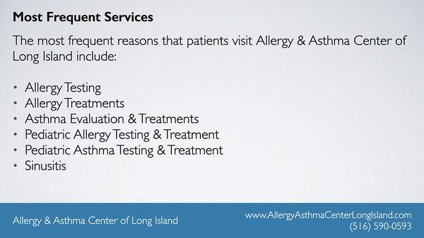 Allergy & Asthma Center of Long Island - Services