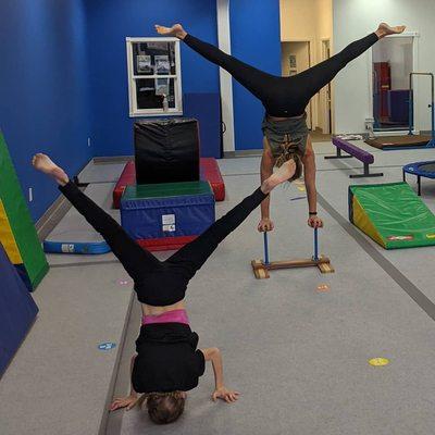 Acro class hard at work!