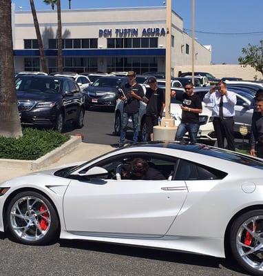 2017 Acura NSX arrival @dchtustinacura