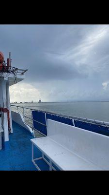 View from the top deck