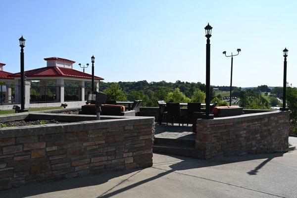 Our guest enjoy a great outdoor seating on a cool fall day.