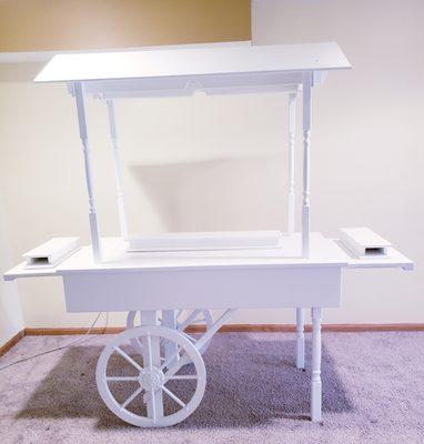 EXTENDABLE SWEET CART -- CAN BE DRAPED OR STYLED TO SUIT YOUR PERSONALITY OR THEME