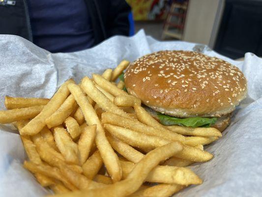 Mushroom Cheese Burger