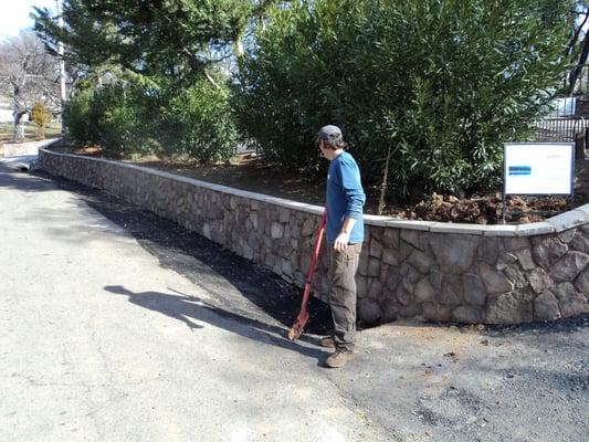 Custom retaining wall