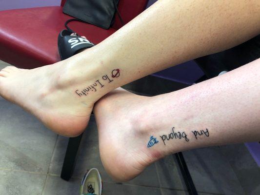 more matching in each other's handwriting & favorite color