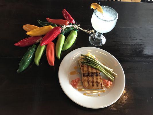 Come to try the new SALMON FIESTA with a FRESH JIMADOR MARGARITA