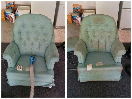 One of the first chairs I had ever cleaned, back in 2014.