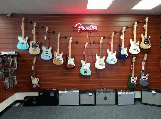 Fender guitars