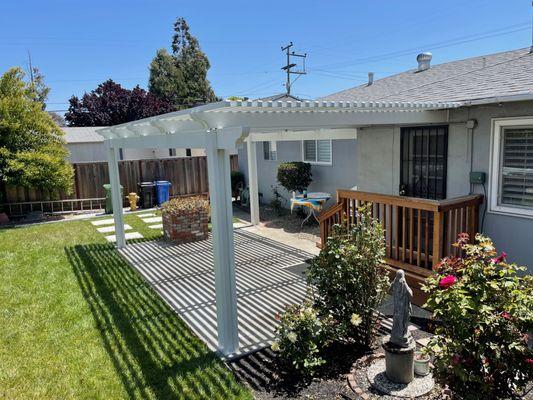 Aluminum White pergola