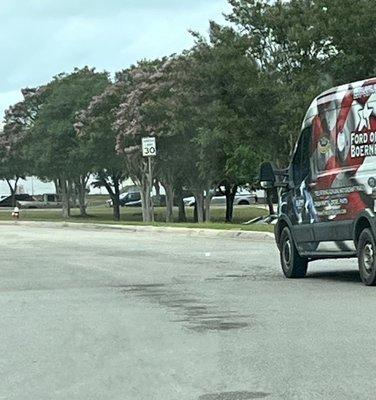 Made a rt onto this side street.   I hope he made it to the emergency he cut me off for on 3009!