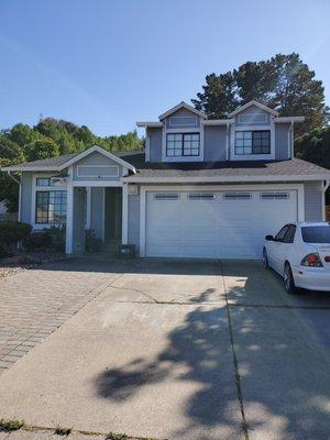 Ivan installed this new sectional garage door with window.  Thanks Ivan for the excellent job.