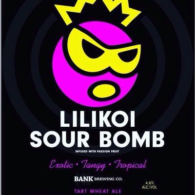 Releasing a beer this weekend: Lilikoi Sour Bomb. It's is our Berliner infused with passion fruit. Exotic, Tart, Tropical.