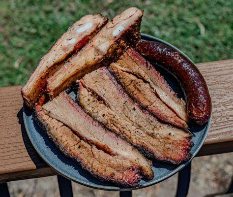 Brisket, Pork Rib, Jalapeño Cheddar Sausage