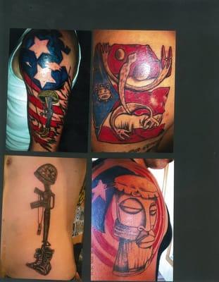 just a few of the artist tattoos