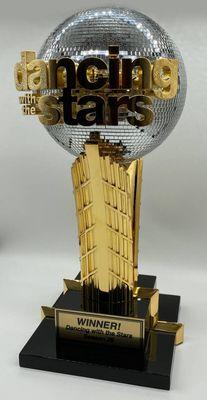 Dancing with the Stars Trophy. Custom design, printing and construction.