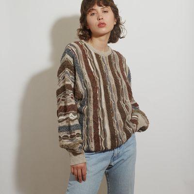 Vintage Brown Coogi-like Sweater