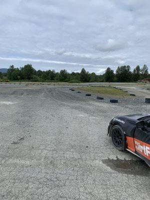 The gravely expanse of DirtFish