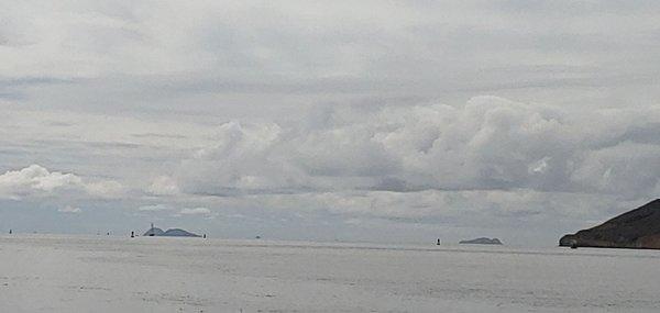 A tranquil Pacific off Point Loma.  As we approached the Point, blue skies started to open. A strikingly beautiful moment in time!