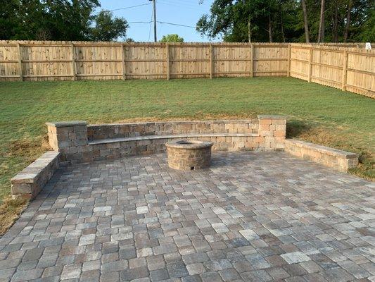 Very satisfied with our backyard entertaining area.