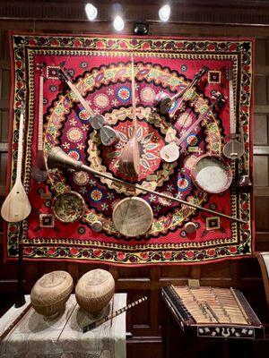 Display of traditional instruments