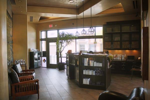 Front desk reception area & waiting room